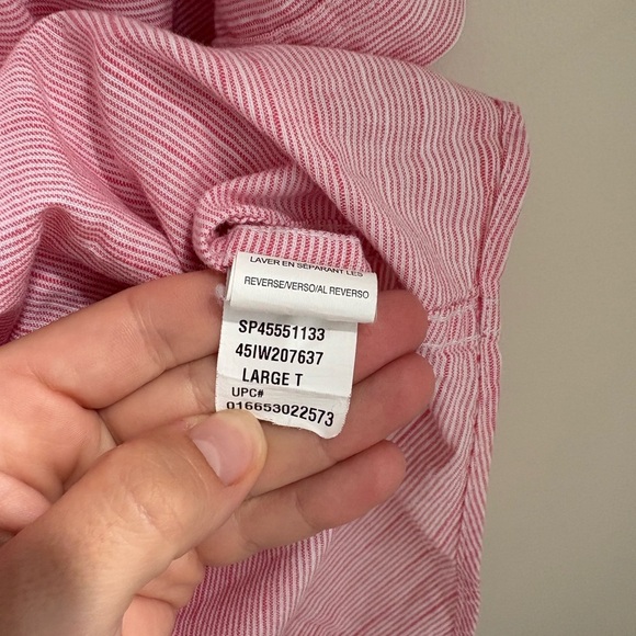 Izod Pink Casual Button Down Shirt - Picture 4 of 6